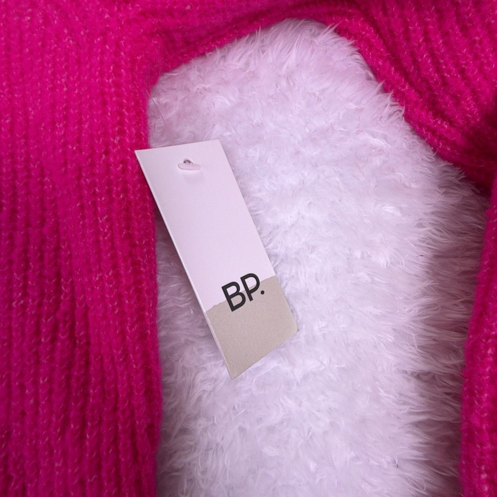 NWT B.P. Nordstrom Womens S‎ Hot Pink Turtleneck Sweater - Picture 9 of 9
